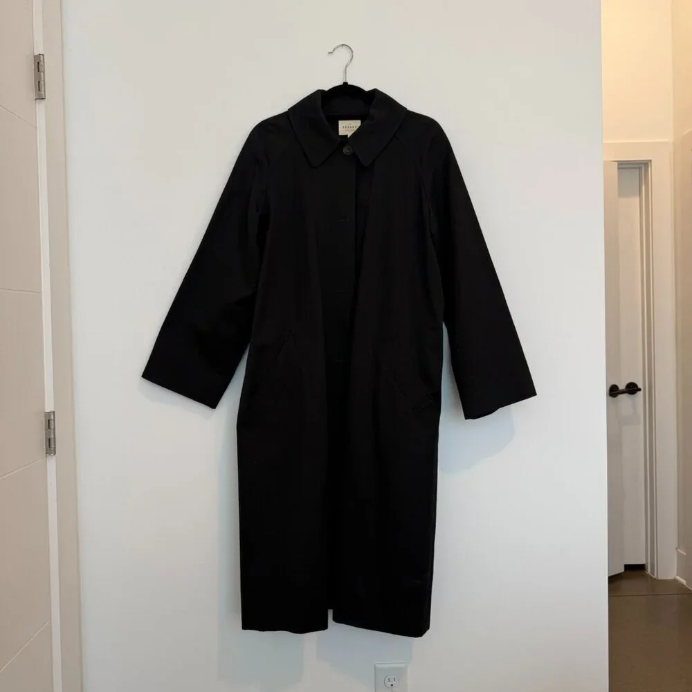 SEZANE - Clyde Coat in Black - Size M/6 (Worn 1x Time) - Picture 12 of 12